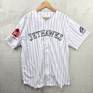 Vtg Lancaster JetHawks Minor League Baseball Jersey XL MiLB Pinstripe Rockies